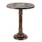 Brown Mango Wood Traditional Accent Table, 21" x 17" x 17"